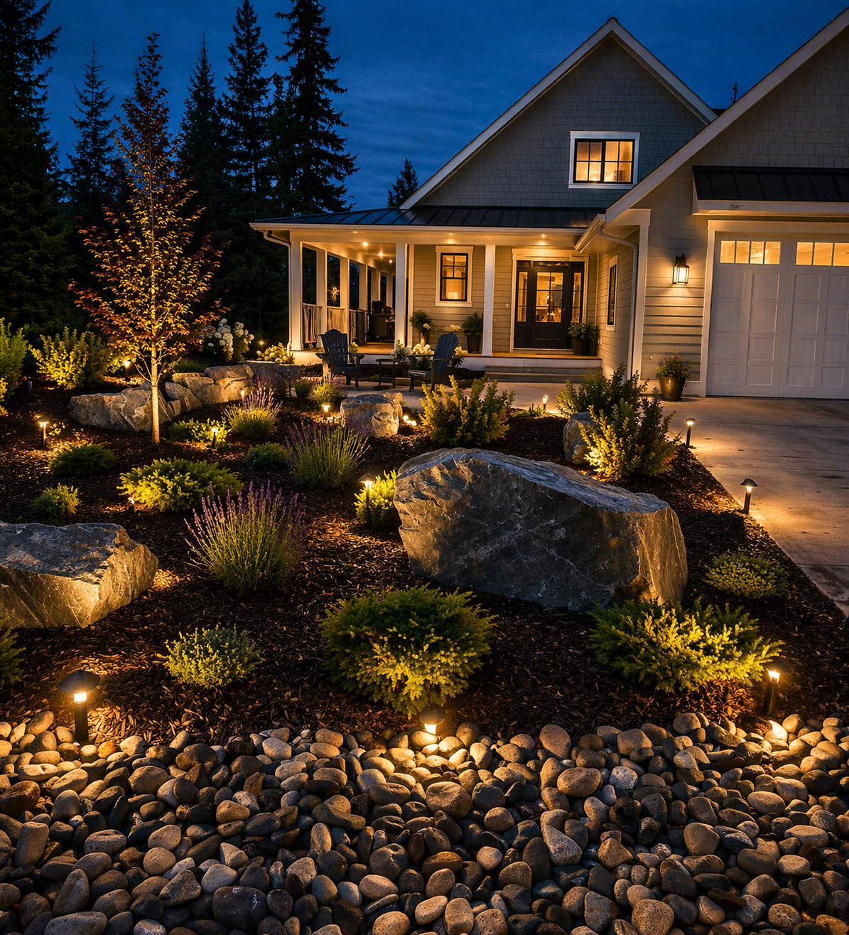 Okanagan property landscaped by Kalagan Outdoor Design