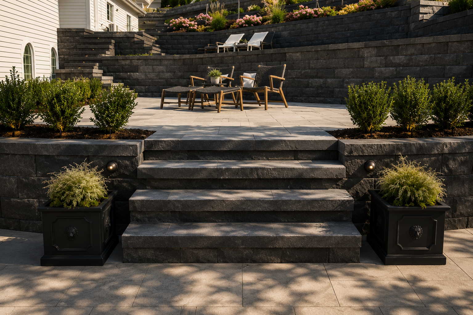 Paver Patios project by Kalagan Outdoor Design