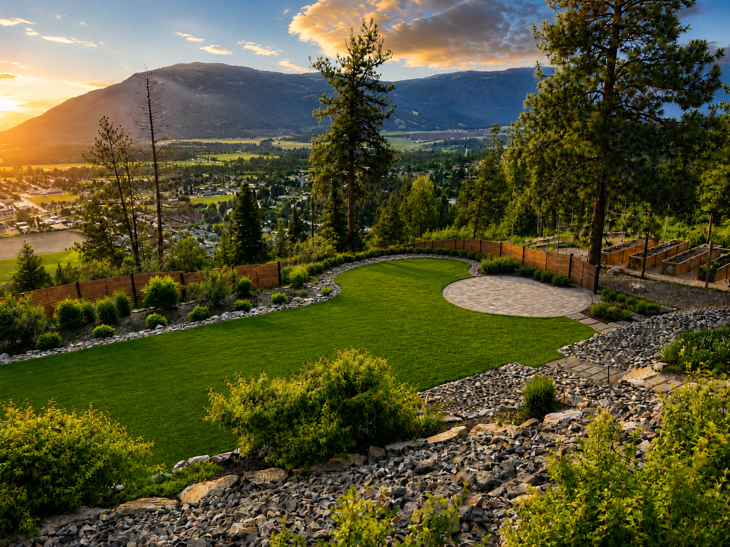 Artificial Turf in Vernon project by Kalagan Outdoor Design