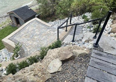 Kalagan Outdoor Design Stairway and landing near beach