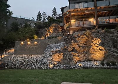 Kalagan Outdoor Design retaining wall lights