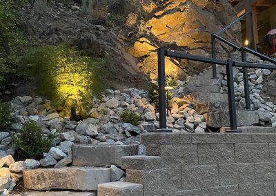 Kalagan Outdoor Design steps up and retaining wall