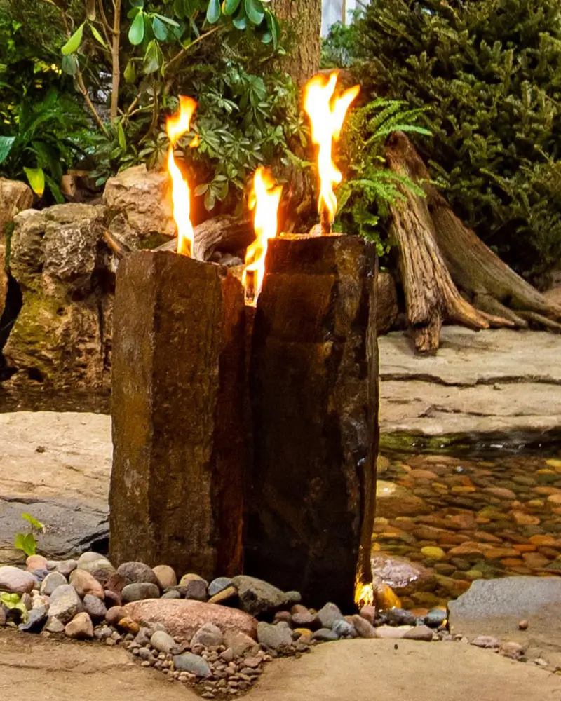 Kalagan flames with rock